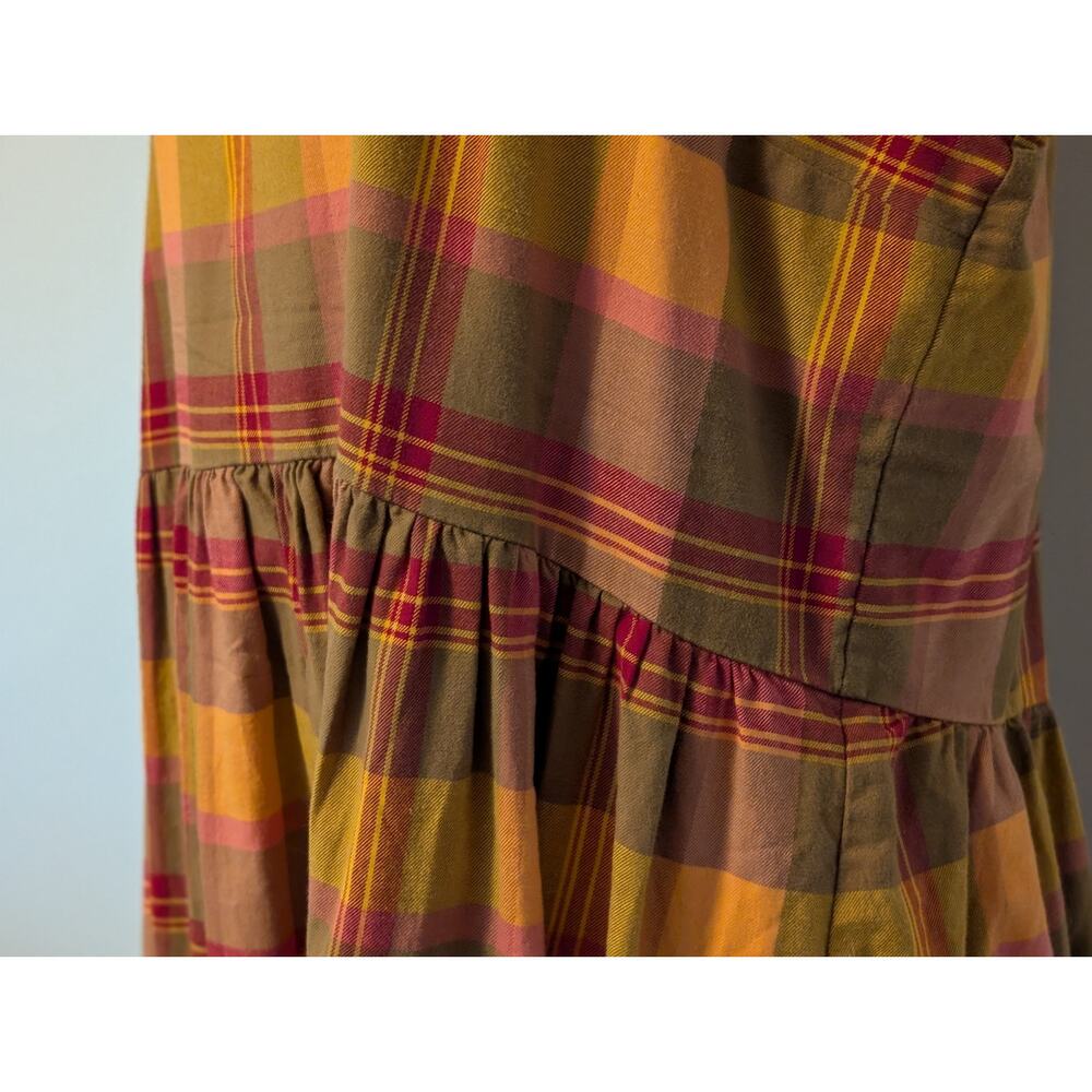 Madewell Plaid Babydoll Cami Dress Size L - Picture 5 of 7